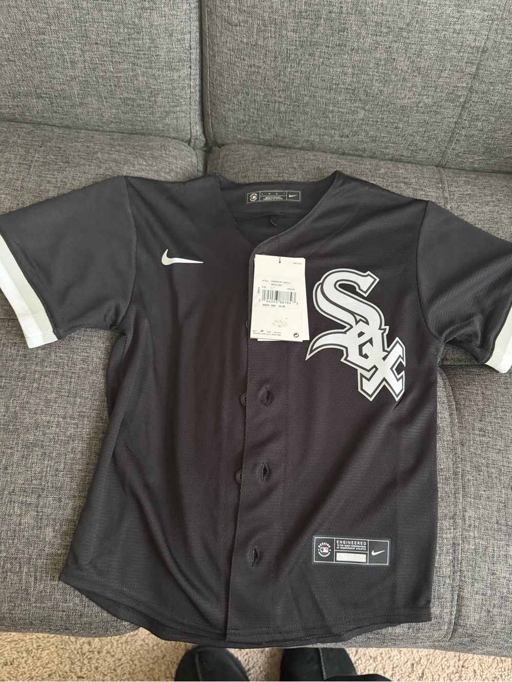 Nike Black & White Chicago White Sox Jersey